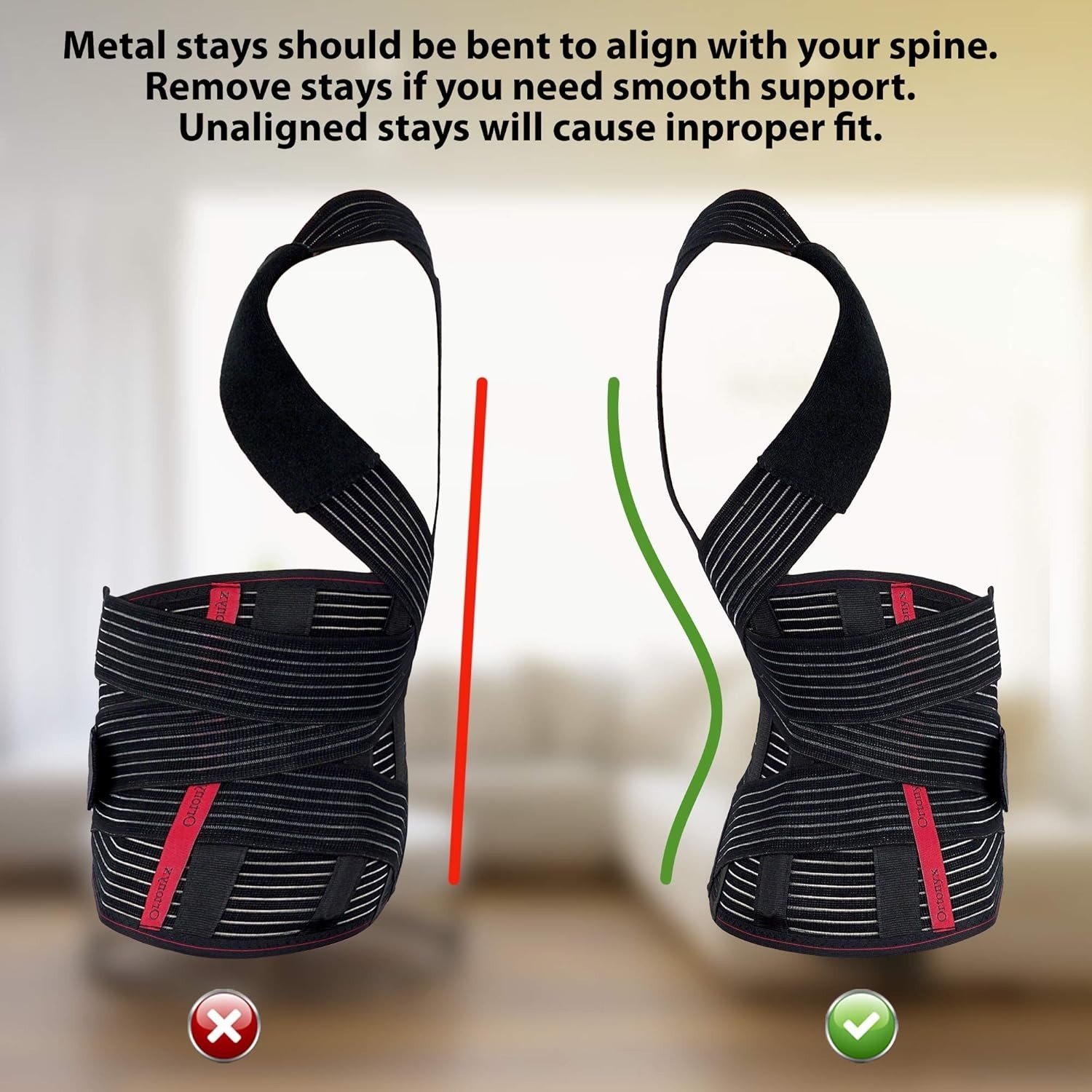 TLSO Full Back Support Brace with Dorso-Lumbar Pad Lightweight