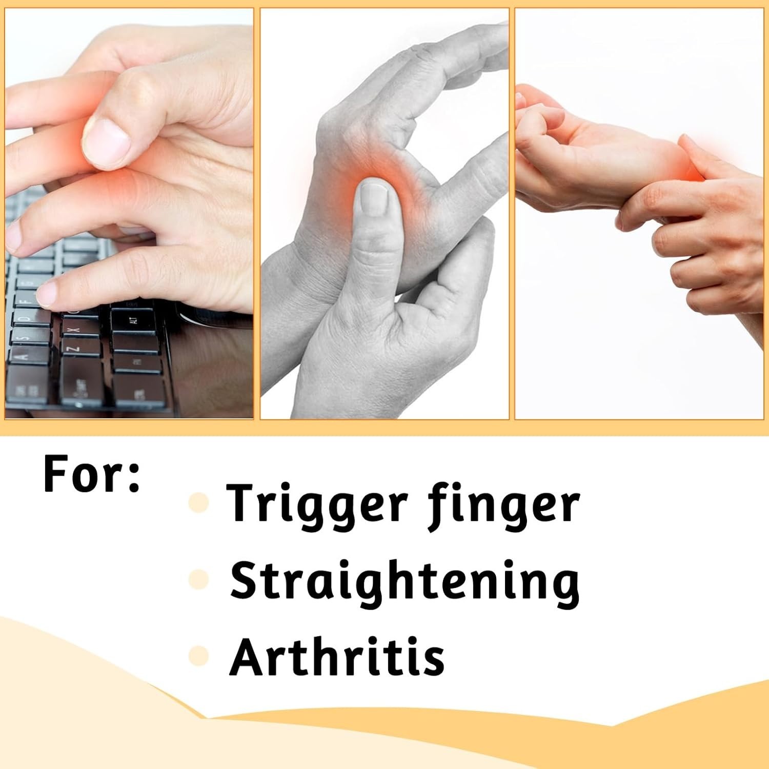 4 Pcs Finger Splints Trigger Finger Splint Mallet Finger Splint Finger Brace
