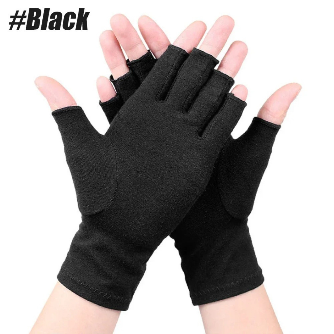 Arthritis Compression Gloves Fingerless Hand Support Carpal Tunnel Pain Relief