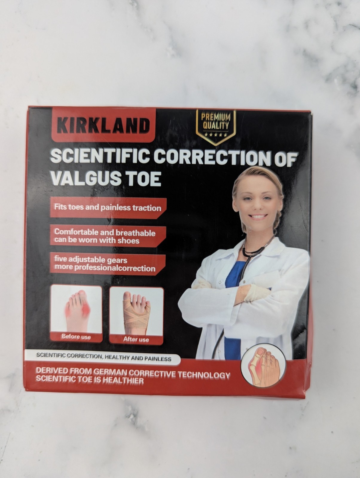 Bunion Corrector for Women & Men Relief for the Thumb & Little Toe Large 1 Pair