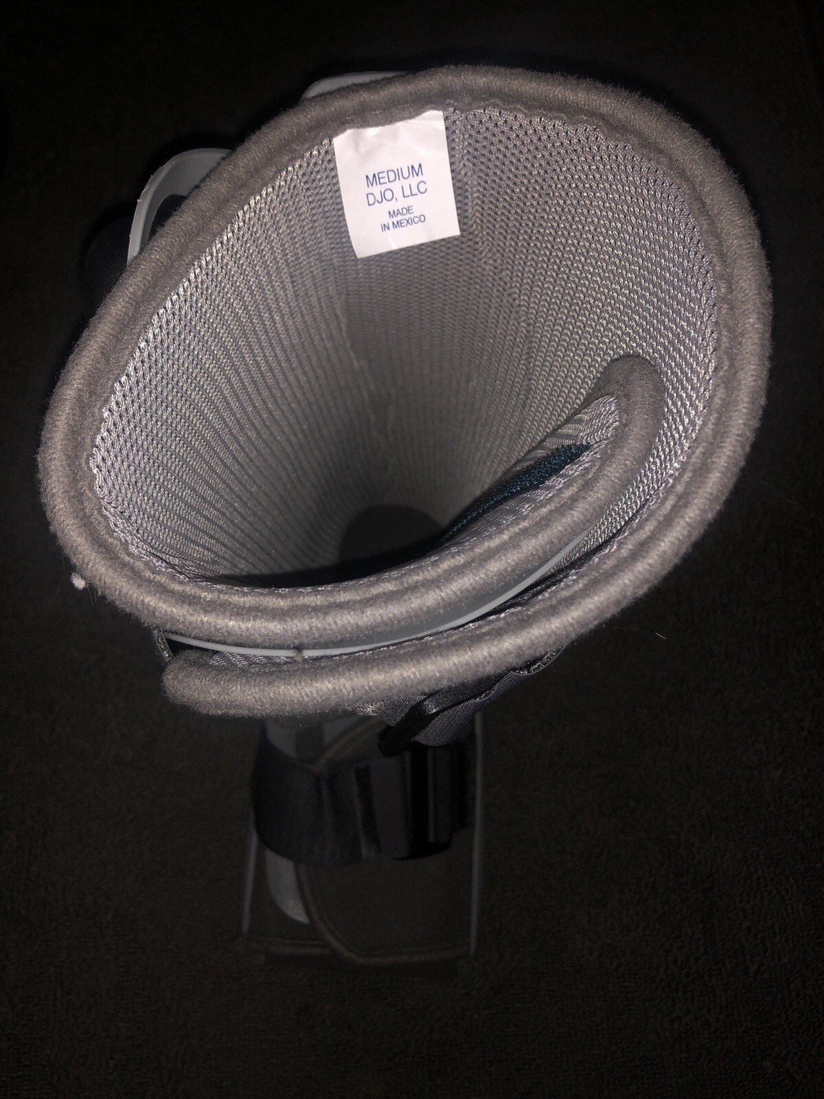 Aircast Boot Adult Medium Gray Foam Walker Brace Walking Inflator Deflator