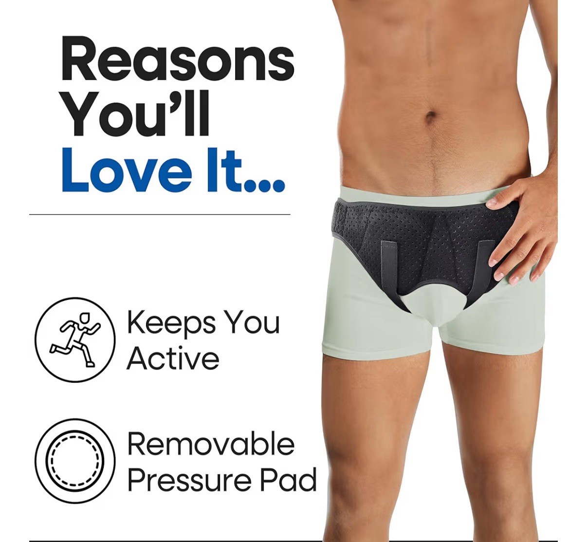 ARMSTRONG AMERICA Double Inguinal Hernia Belt for Men, Inguinal Hernia Support |