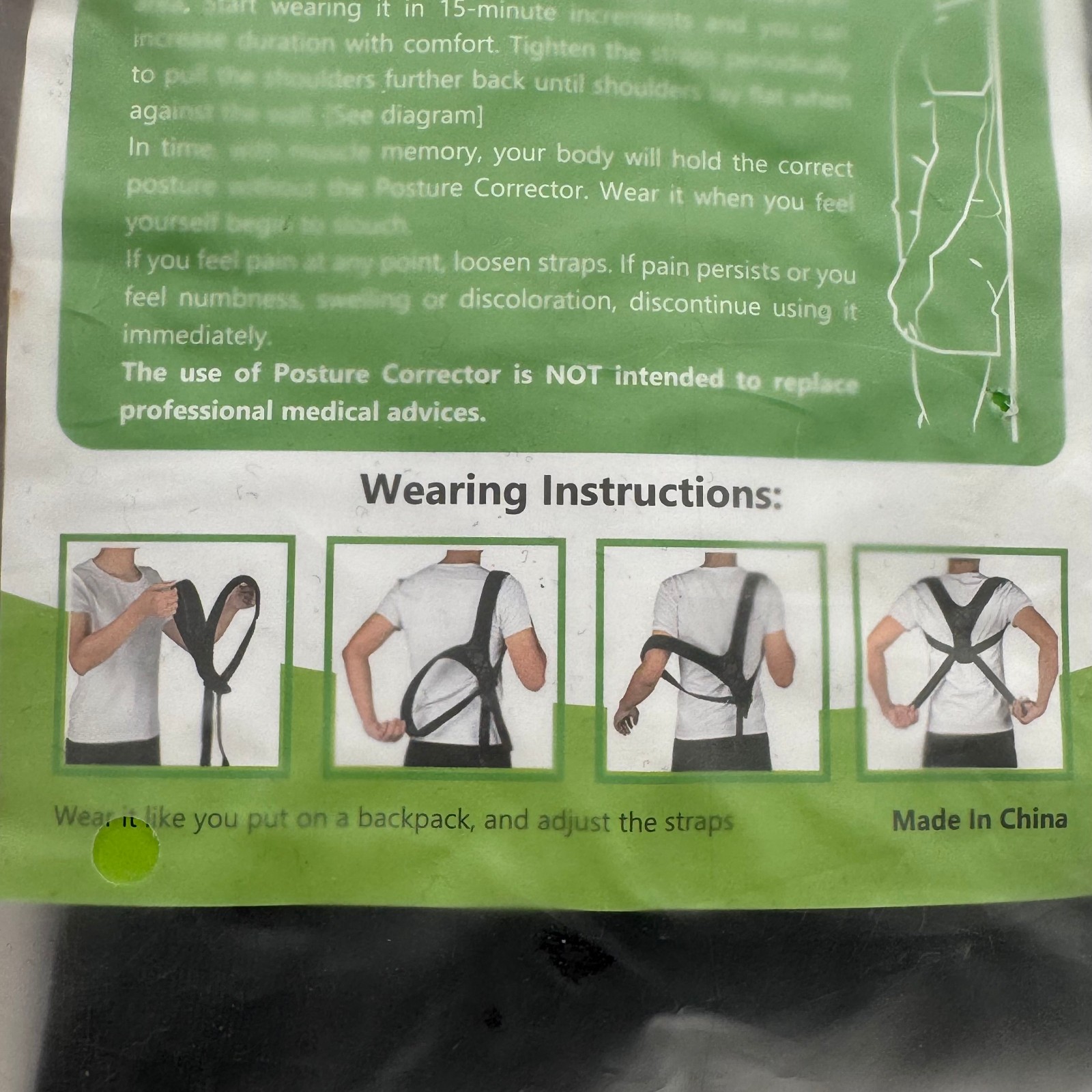 Posture Corrector Back Support Unisex Adult One Size NEW