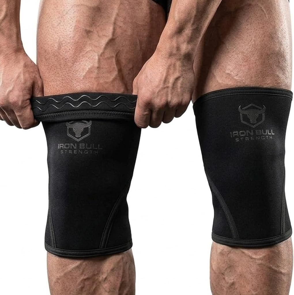 7mm Knee Sleeves for Squats & Weightlifting – Large, Charcoal, Men & Women