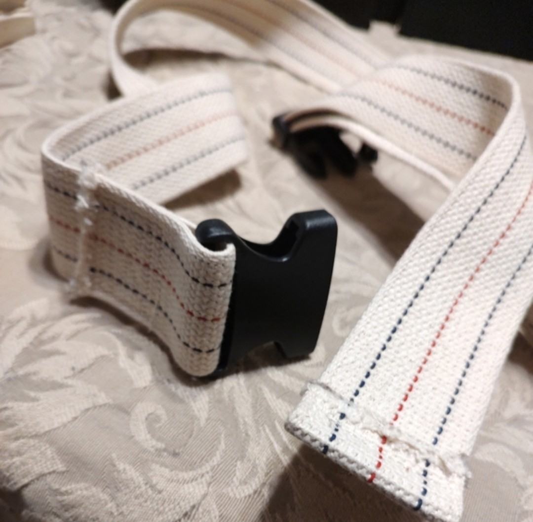 ⚕️🫂⚕️ NWOT Medical Gait Patient Transfer Belt Pinstripe with Plastic Buckle