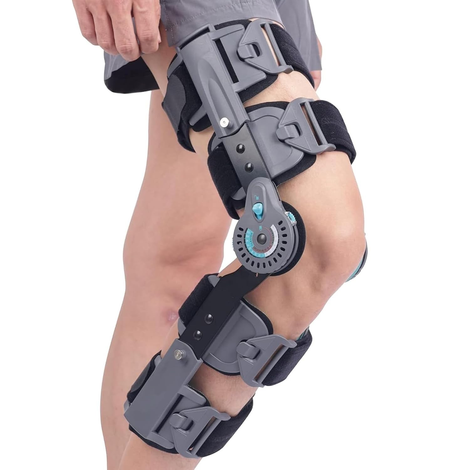 Komzer Hinged Post-Op ROM Knee Brace Universal Left or Right One Size Fits Most!