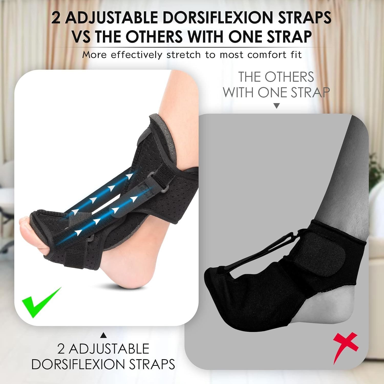 Essential Ankle Support Splint: Soft Foam & Flexible Design for Foot Pain Relief