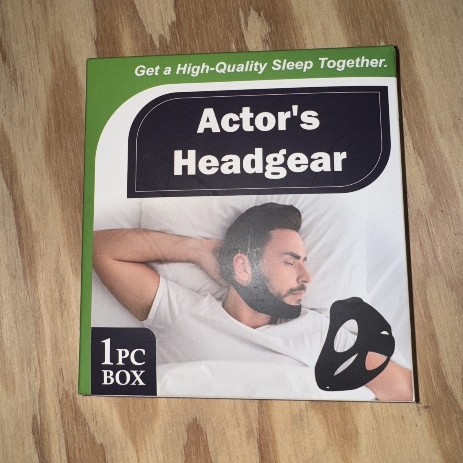 Actors Head Gear Anti Snoring Chin Strap New In Box.
