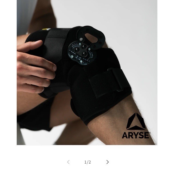 ARYSE TRU-RANGE Knee Brace Adjustable Orthopedic Stabilization Black