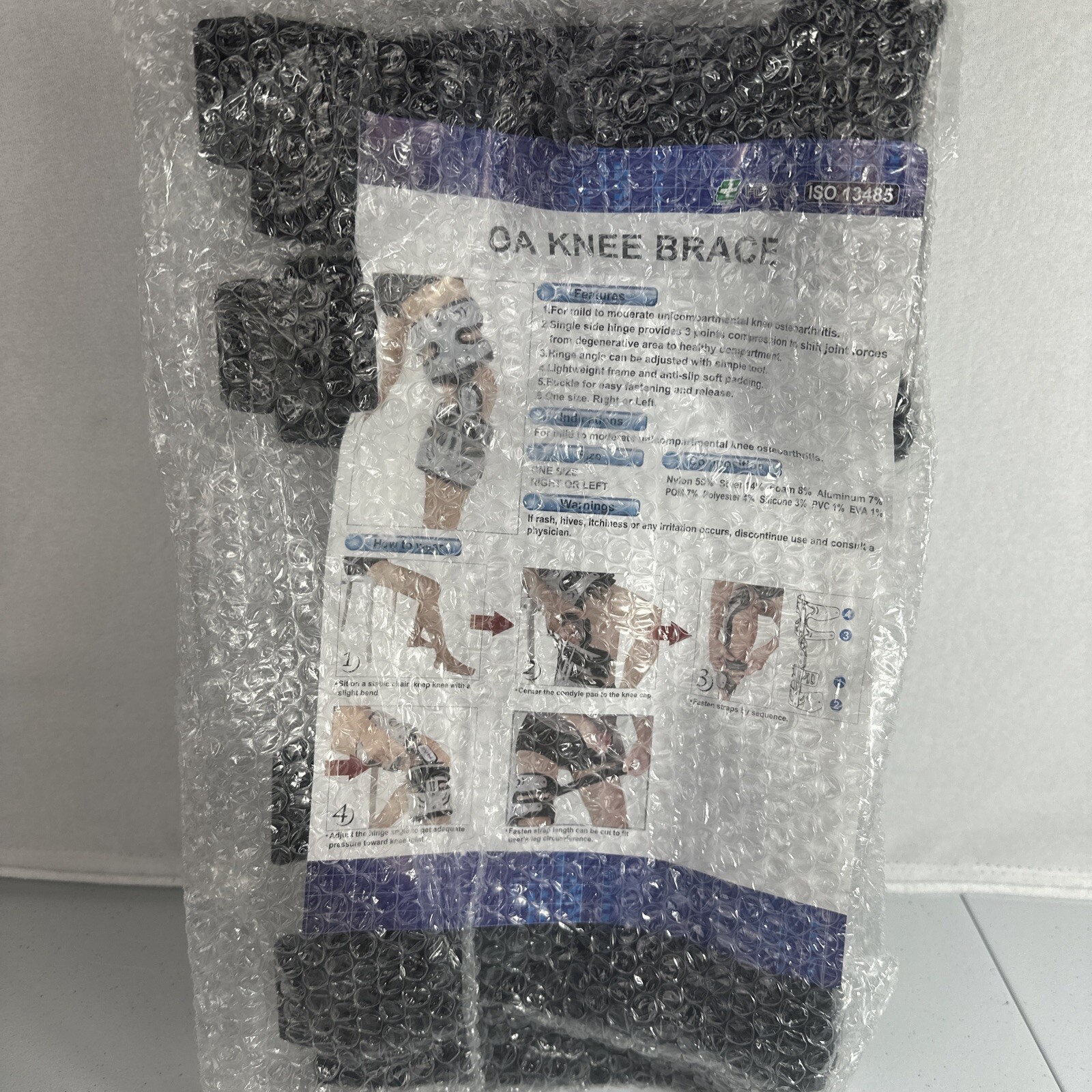 American Medical Products OA Knee Brace OSO 13485 Leg white/black