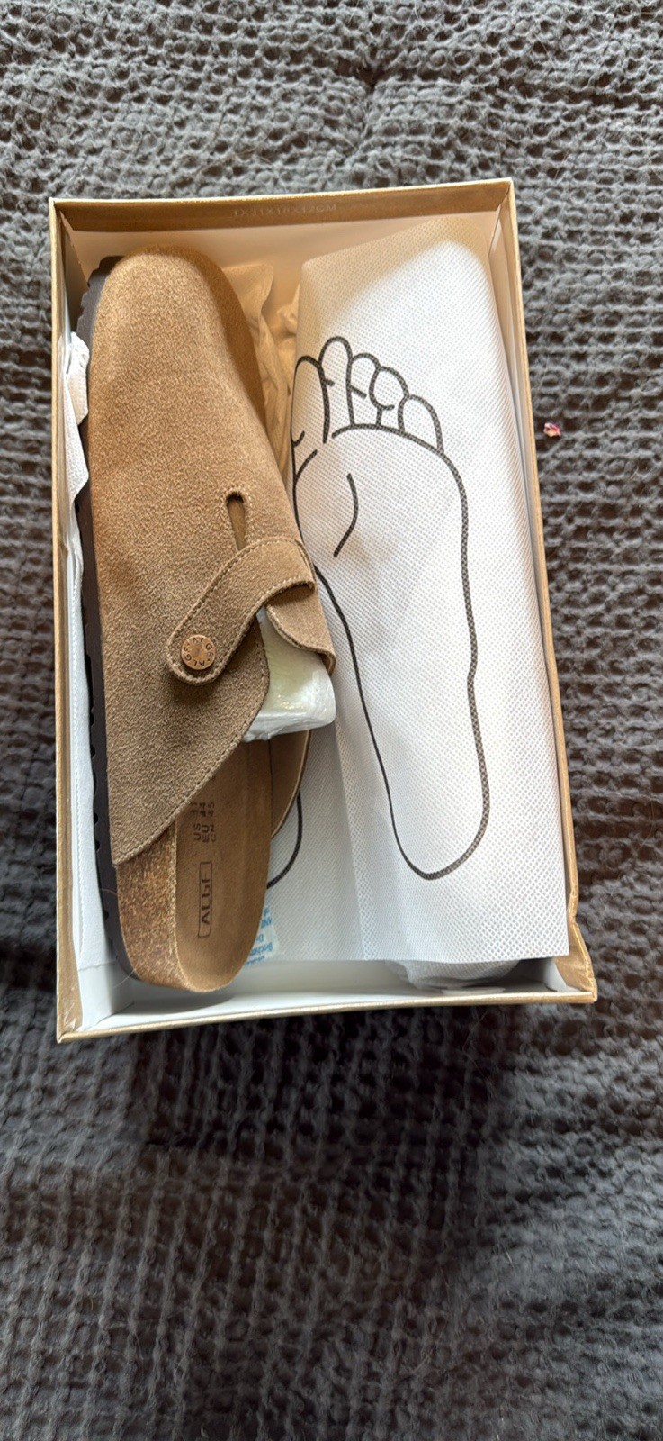 ALGF Orthopedic Shoe Taupe US 11 Foot Orthotic Support MPN 1128