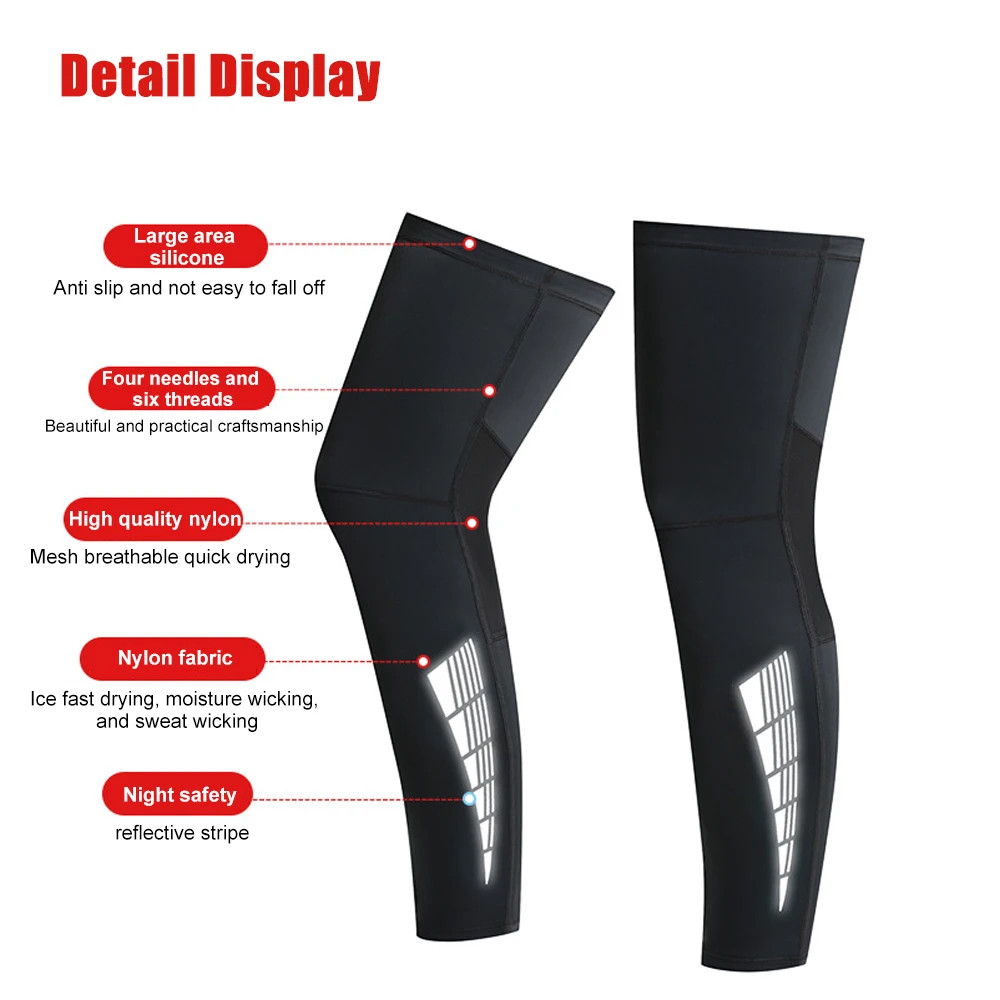 1Pair Compression Leg Sleeves – Full Legs Compression Sleeve for Men & Women, UV