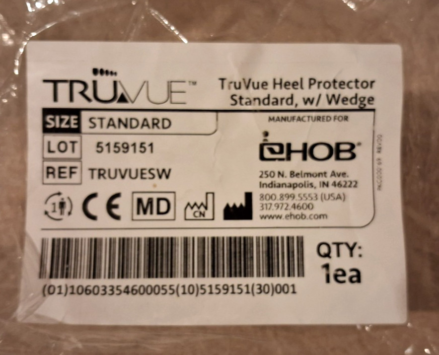 EHOB TruVue Heel Protector Offloading Boots w/Wedge Green Standard Size Pair