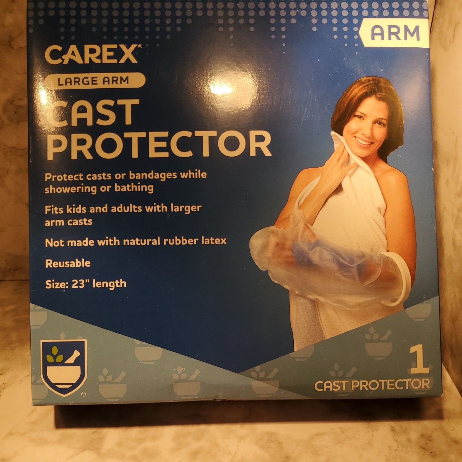 Carex Cast Protector Large Arm Ruber Latex 23″in