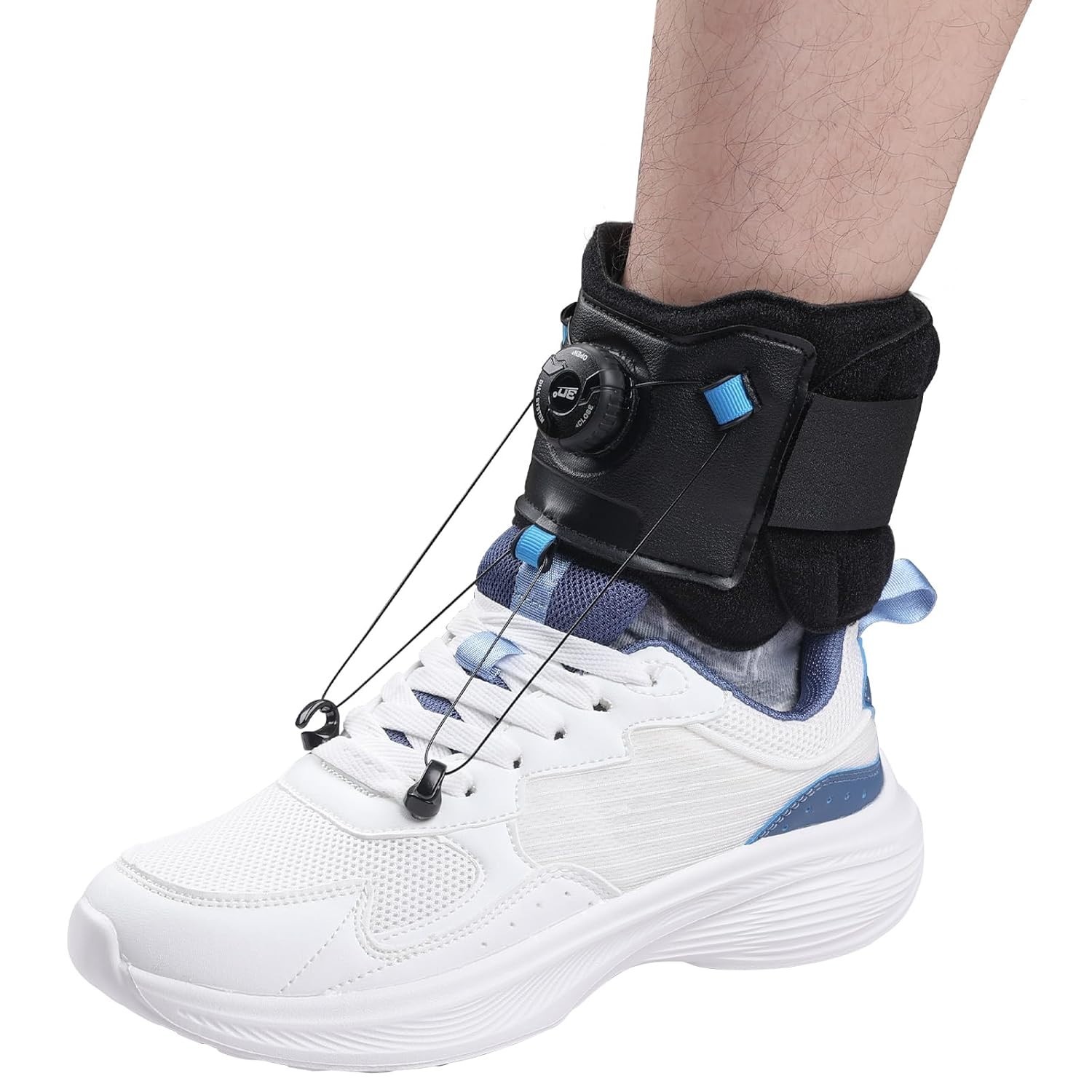 AFO Foot Drop Brace with Upgraded Dial for Adjustable Dorsiflexion, Drop Foot Br