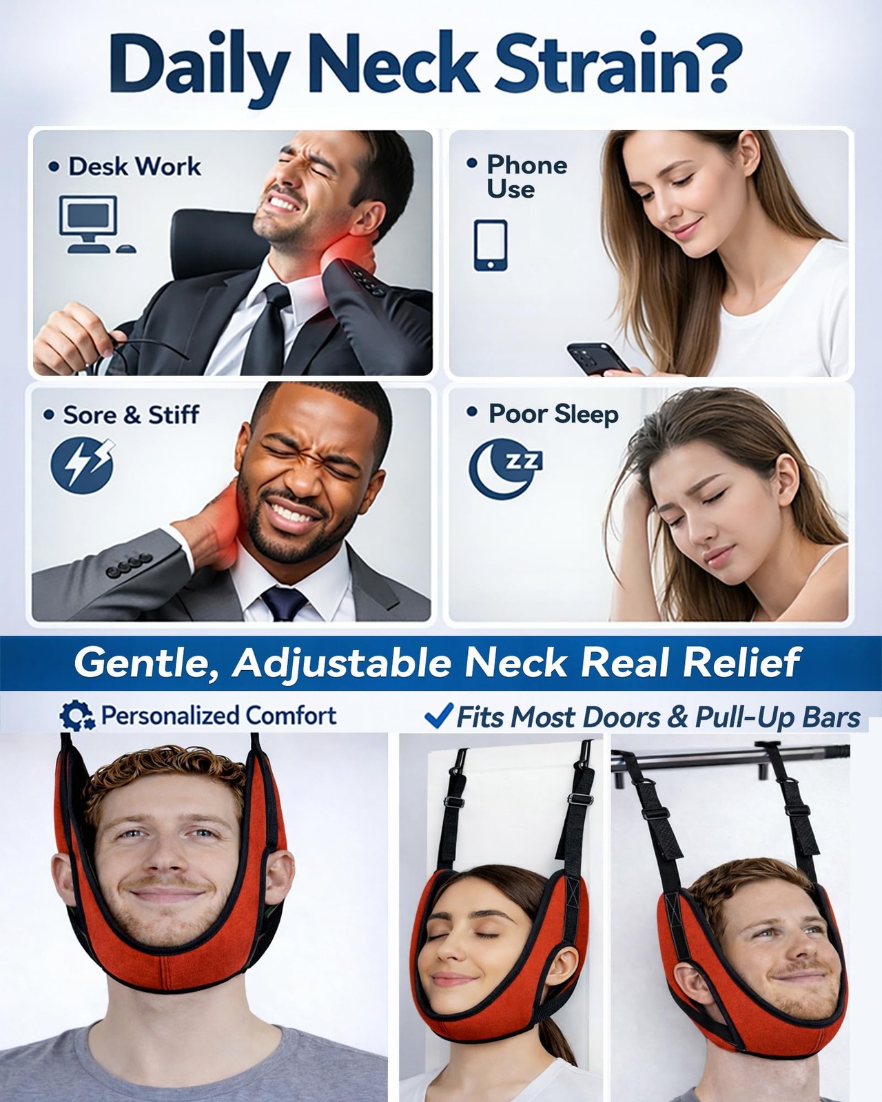 FELICITDR neck traction device red