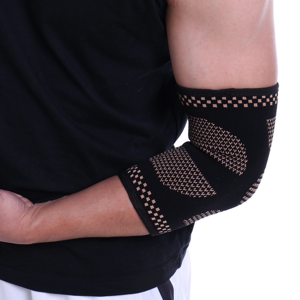 Elbow Support Sleeve Compression Brace Copper Tendinitis Sports Workout Strap US