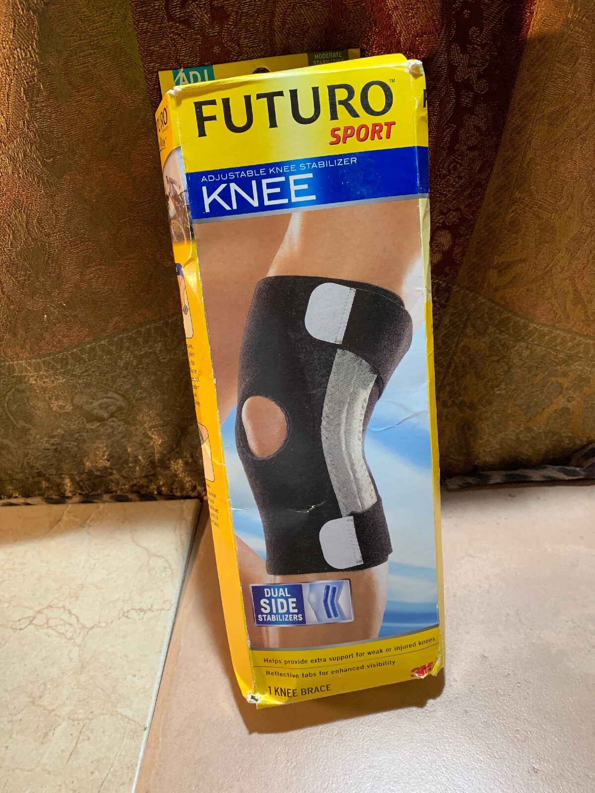 Futuro Sport “Adjustable Knee Stabilizer” Brace 47550, Dual Stabilizers, New