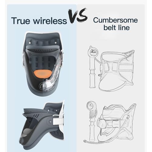 Inflatable Cervical Decompression Neck Brace with Wireless Pump Hot & Cold Pads