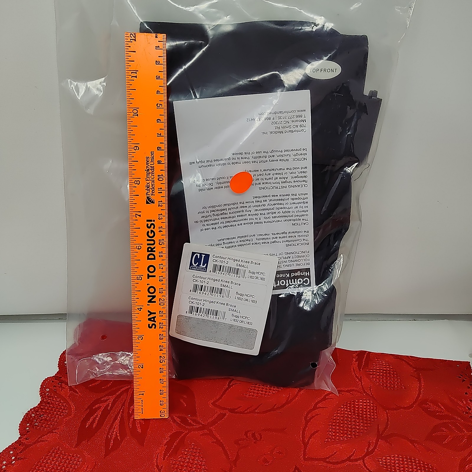 Comfortland CK-101-2 Small Universal Hinged Knee Brace NEW Black