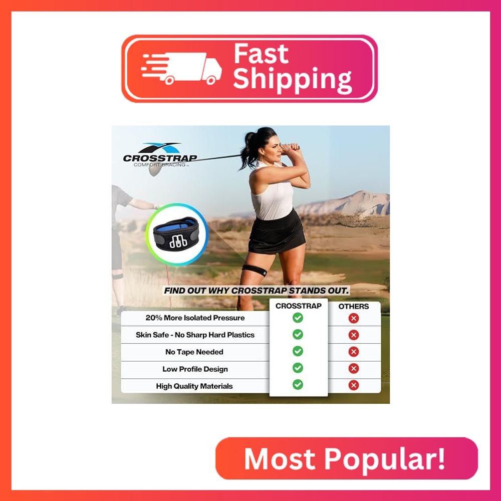 CROSSTRAP IT Band Strap – Thigh Compression Wrap, Iliotibial Band Syndrome Brace