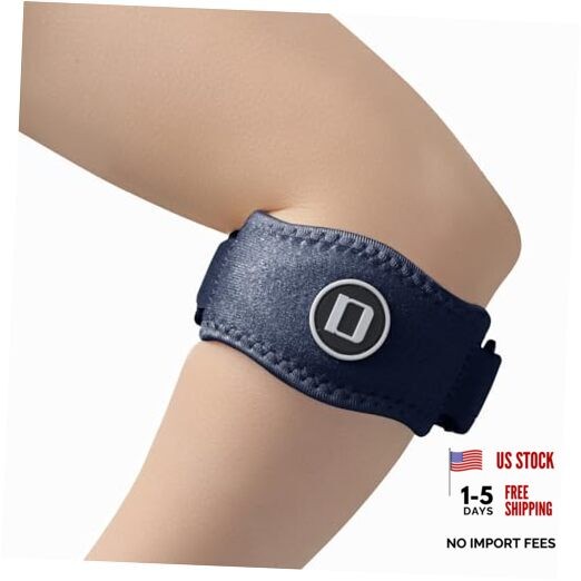 Tennis Elbow Brace for Women & Men, Adjustable Golfer Elbow Pack of 1 Navy Blue