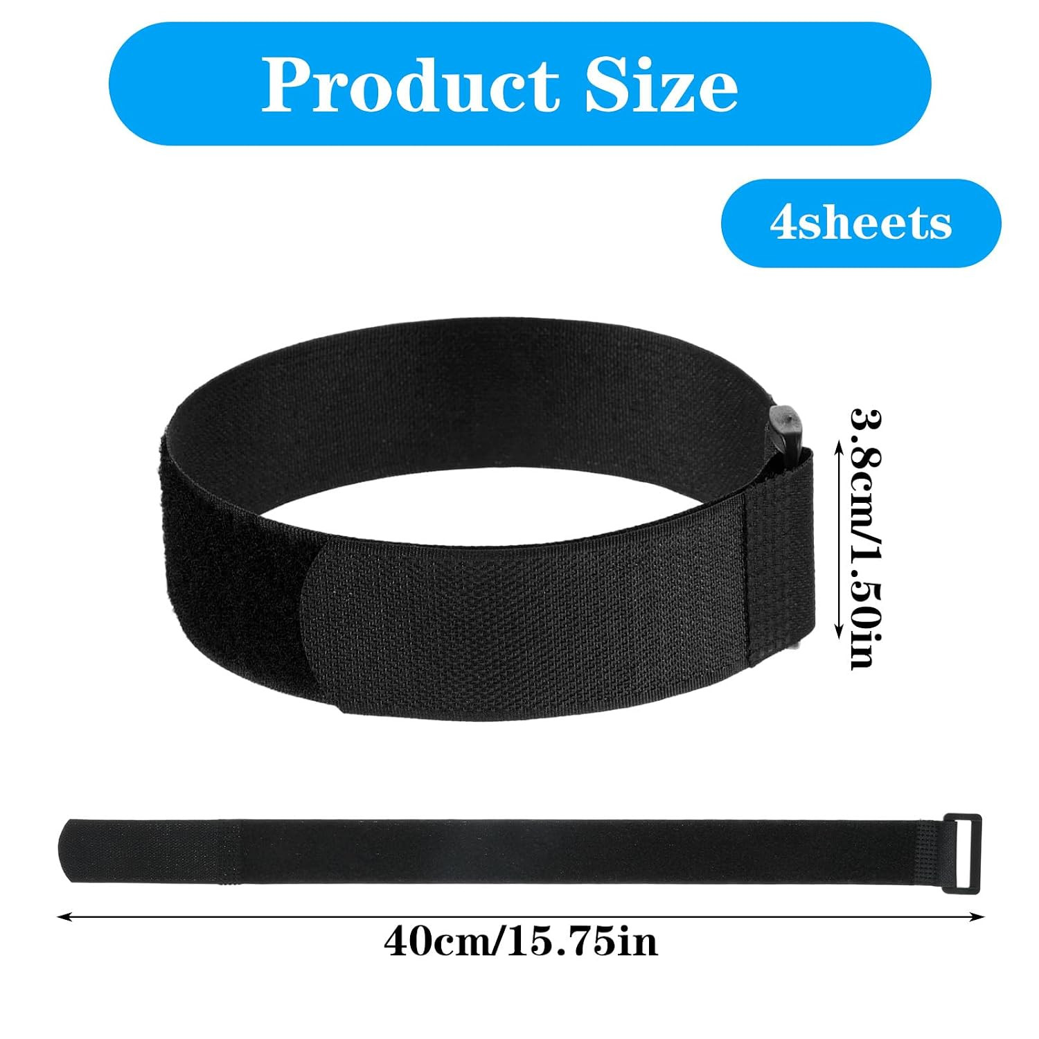 4 Pcs Ankle Straps Elastic Boot Straps Bicycle Pant Leg Straps Adjustable Cyclin