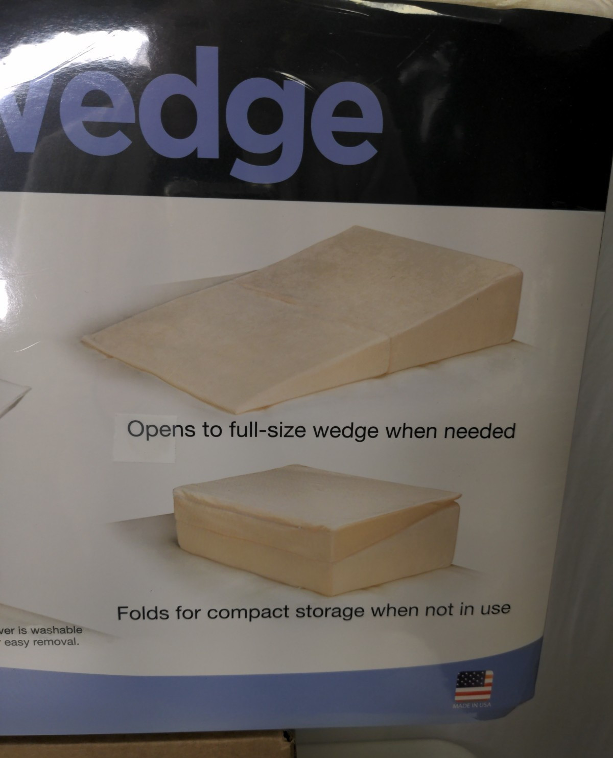 Contour Folding Bed Wedge Sleep Elevated Support Head Chest 7x24x24 Sealed