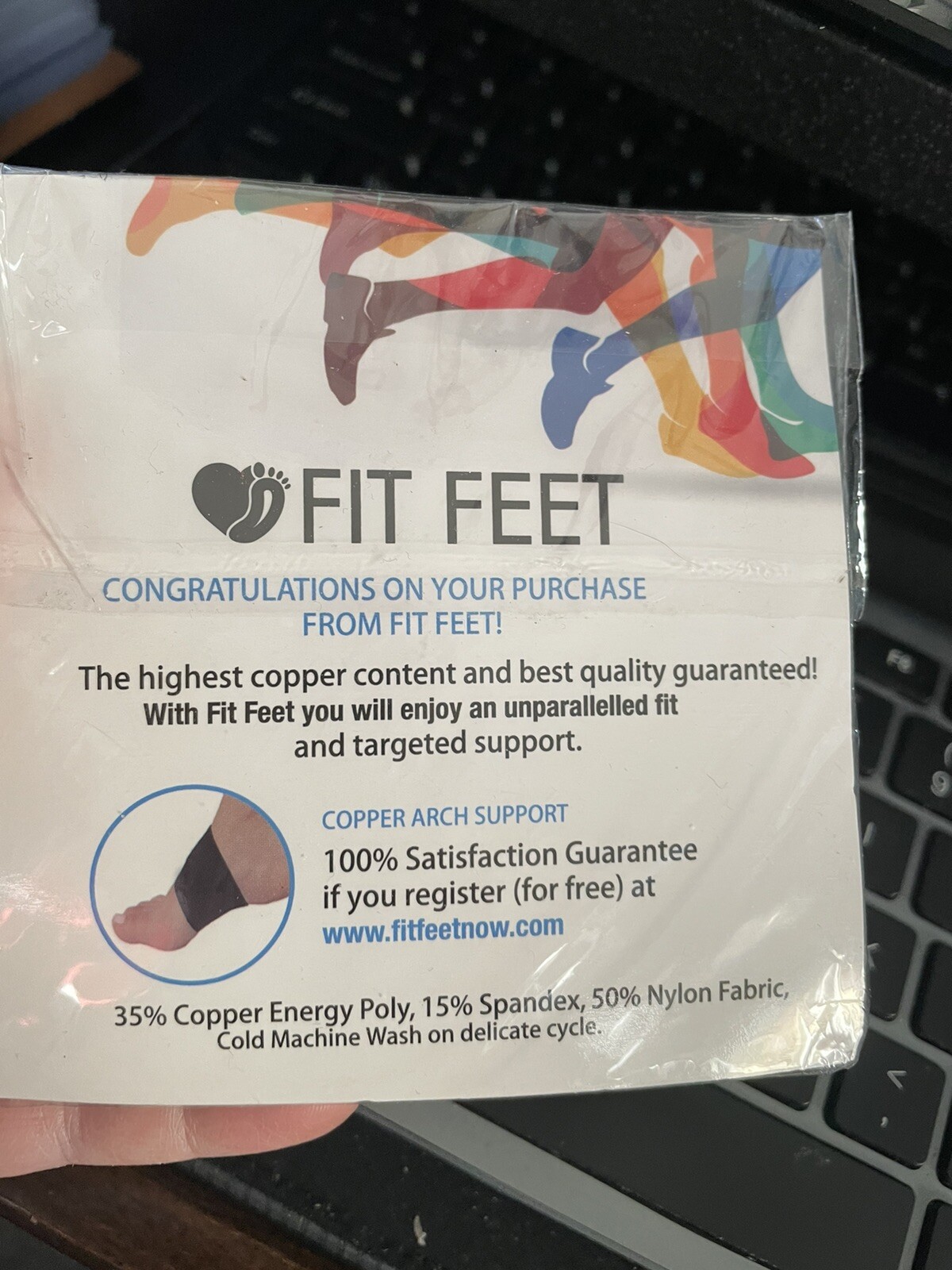 Fit Feet Compression Arch Support – 2 Plantar Fasciitis Braces/Sleeves