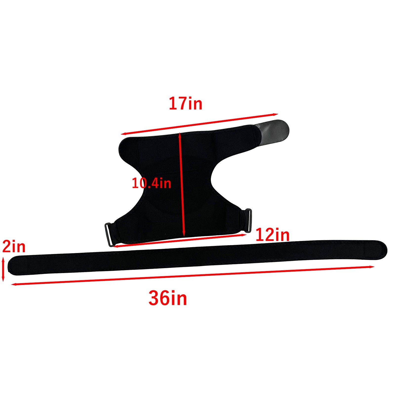 Black Shoulder Protector Adjustable Sports Shoulder Guard Forearm Sling Shoulder