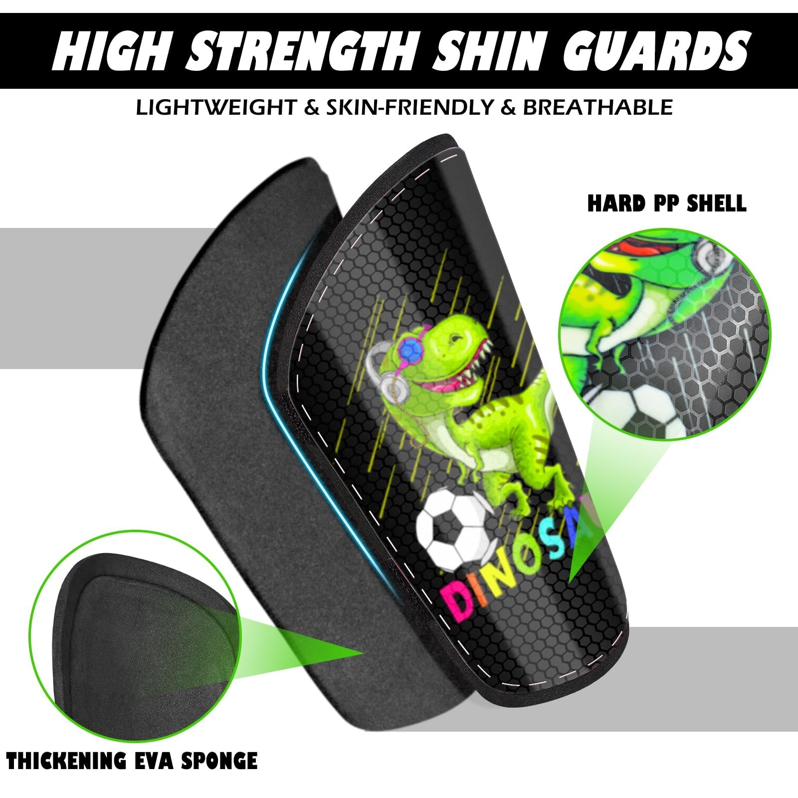 Shin Guards Soccer Kids Girls Youth, Shin Pads Shin Guard Protection Gear for…