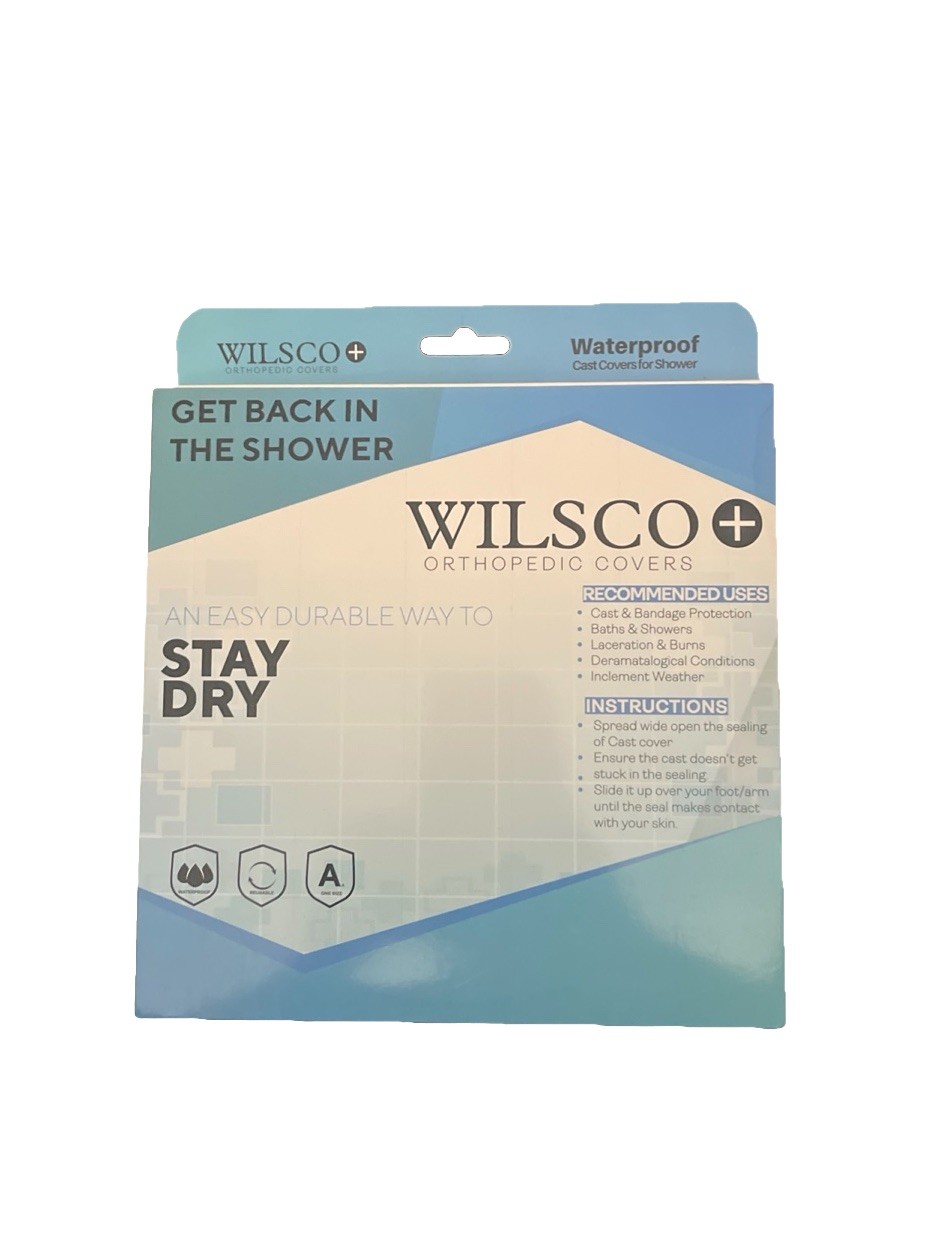 Wilsco 100% Waterproof Leg Cast Cover for Showering,Reusable For Adult Short Leg