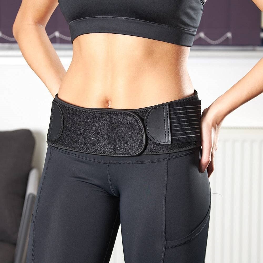 Fitness waist Hip Belt for Lower Back Support Brace Sciatica Pain Relief