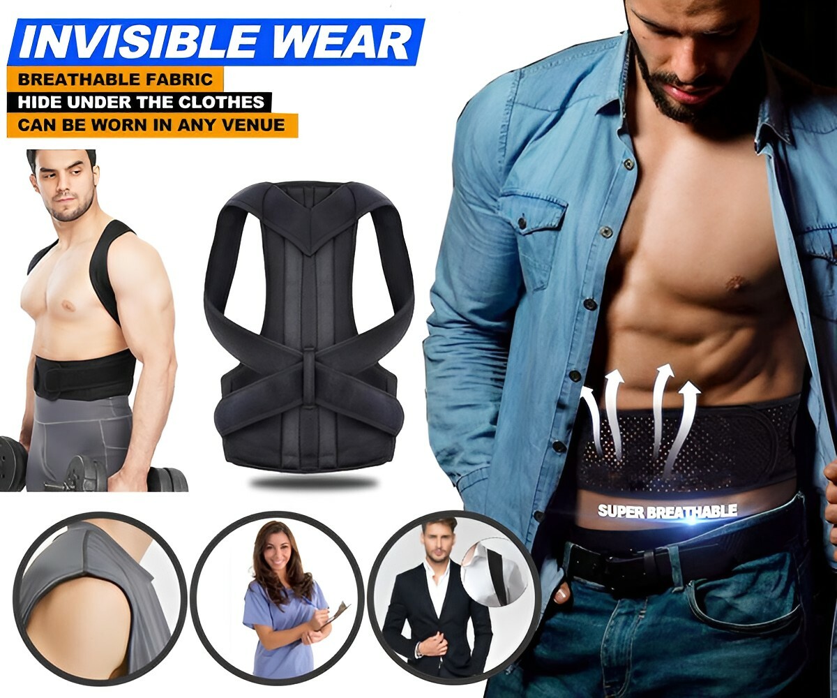 Posture Corrector Vest for Kyphosis Hunch Relief Scoliosis Brace Lumbar Support