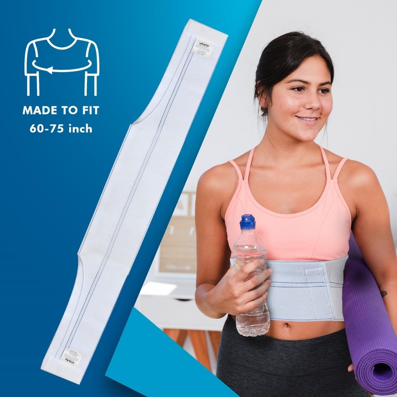 Versatile Rib Protector for Women – Pain Relief Compression Wrap (30-45 Inch)