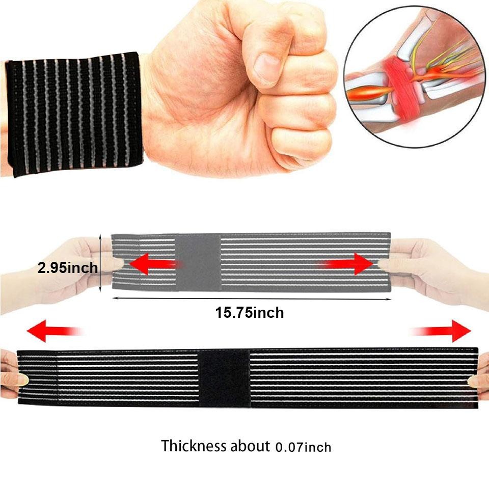 Aolikes Adjustable Carpal Tunnel Braces, Lightweight Wrist Wraps for Fitness Spo