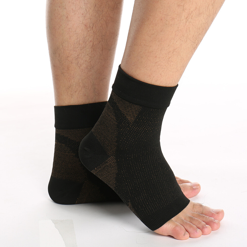 Copper Foot CFR Plantar Fasciitis Arch Support Compression Ankle Brace Socks CFR