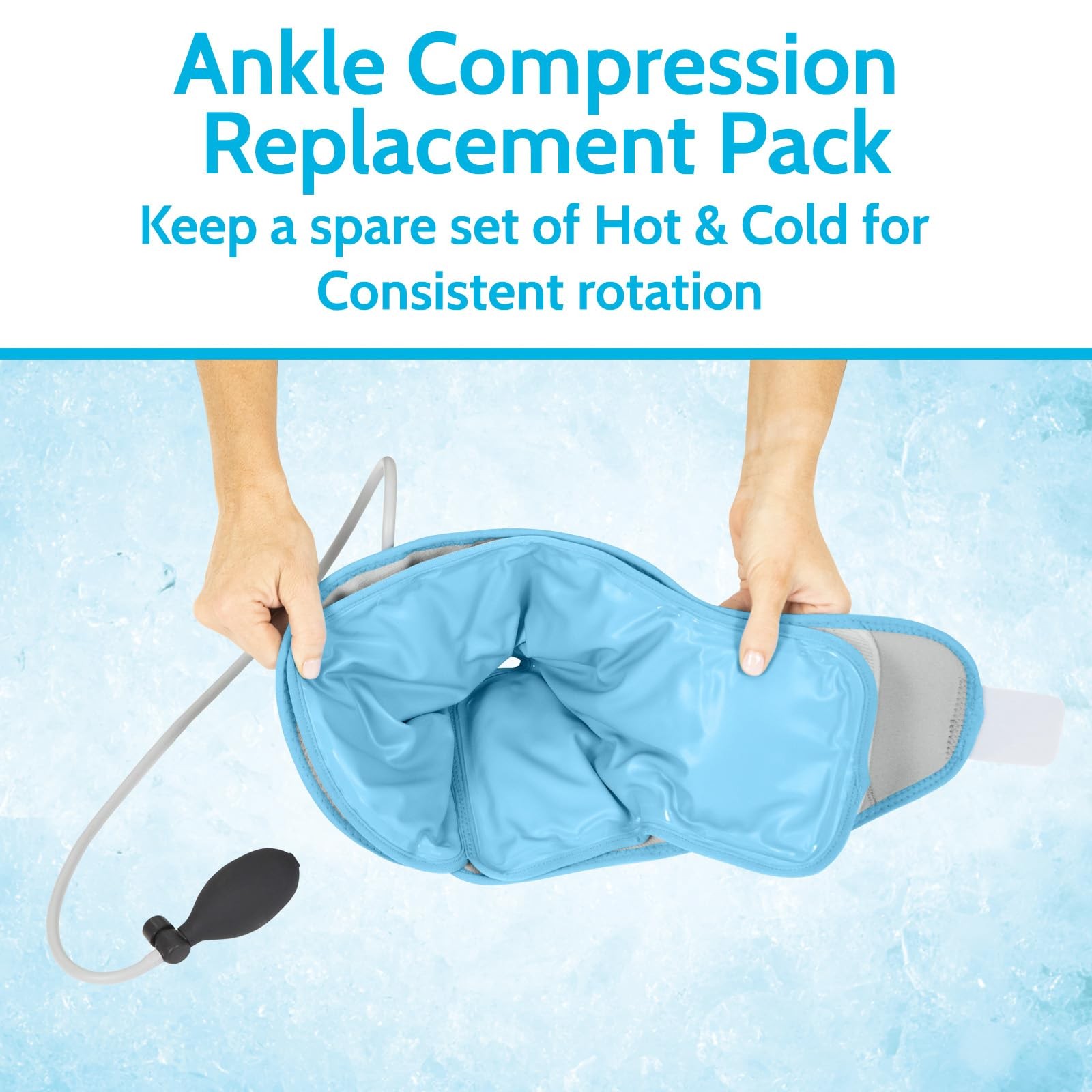 Arctic Flex Gel Replacement Pack – Reusable Ice Brace – Hot and Ankle, Blue