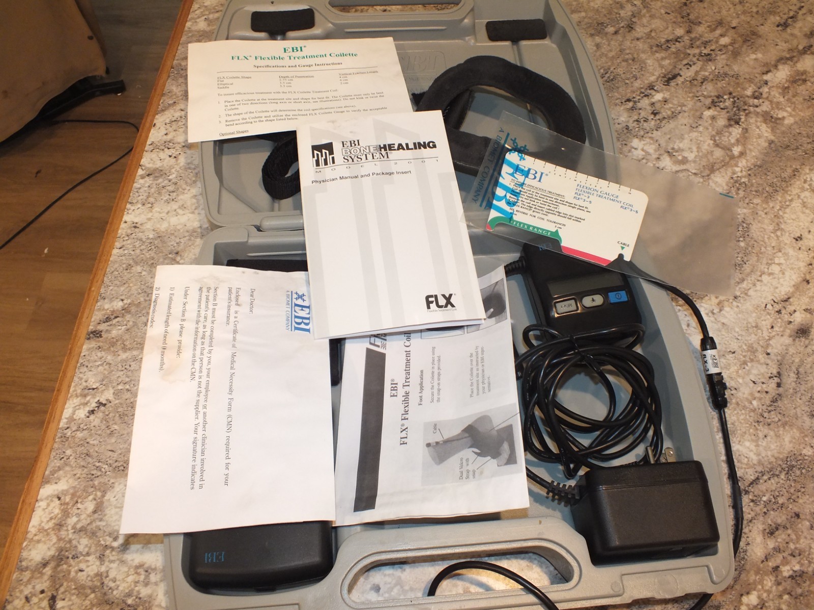 EBI Bone Healing System Model 2001 in case, with parts and manuals