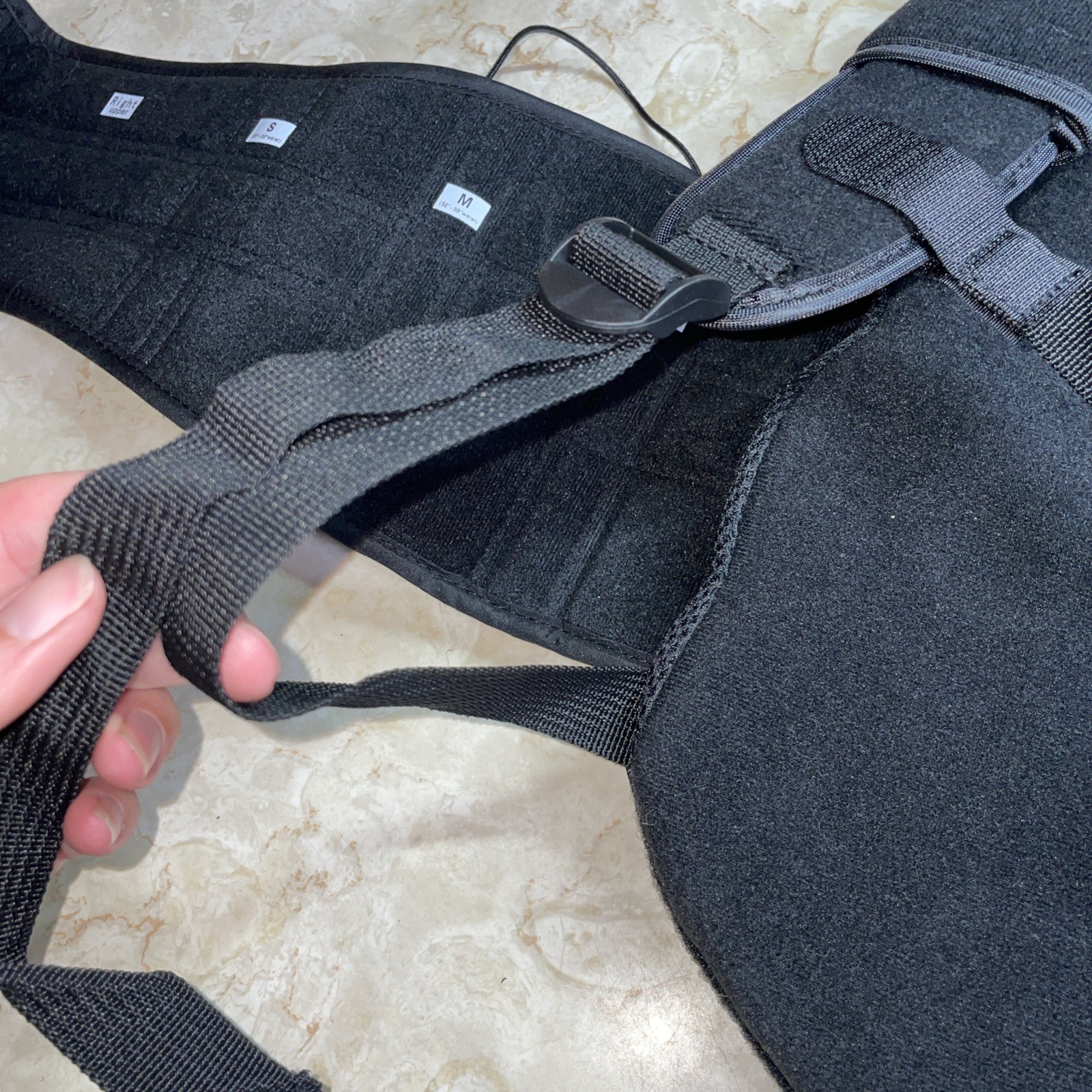 Adjustable Sizes Small – XLarge | Back Brace | Padded Straps | Pull Cables