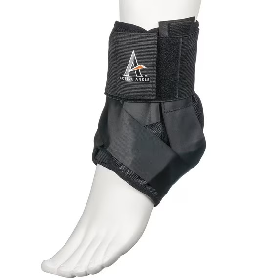 CRAMER ACTIVE ANKLE AS1 PRO LACE UP ANKLE BRACE MEDIUM, BLACK *DISTRESSED PKG