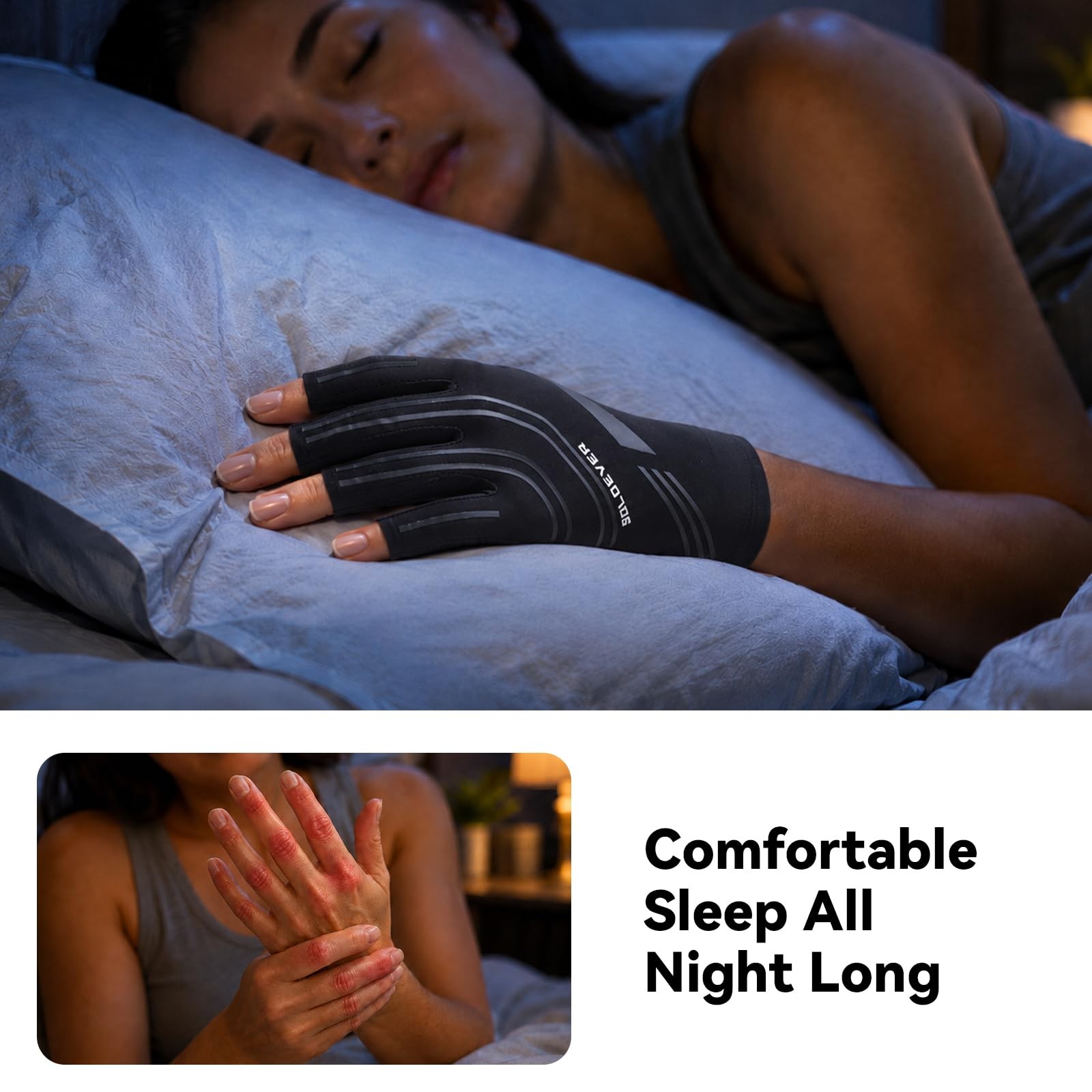 SOLOEVER Upgraded All-Around Compression Arthritis Gloves for Women and Men |…