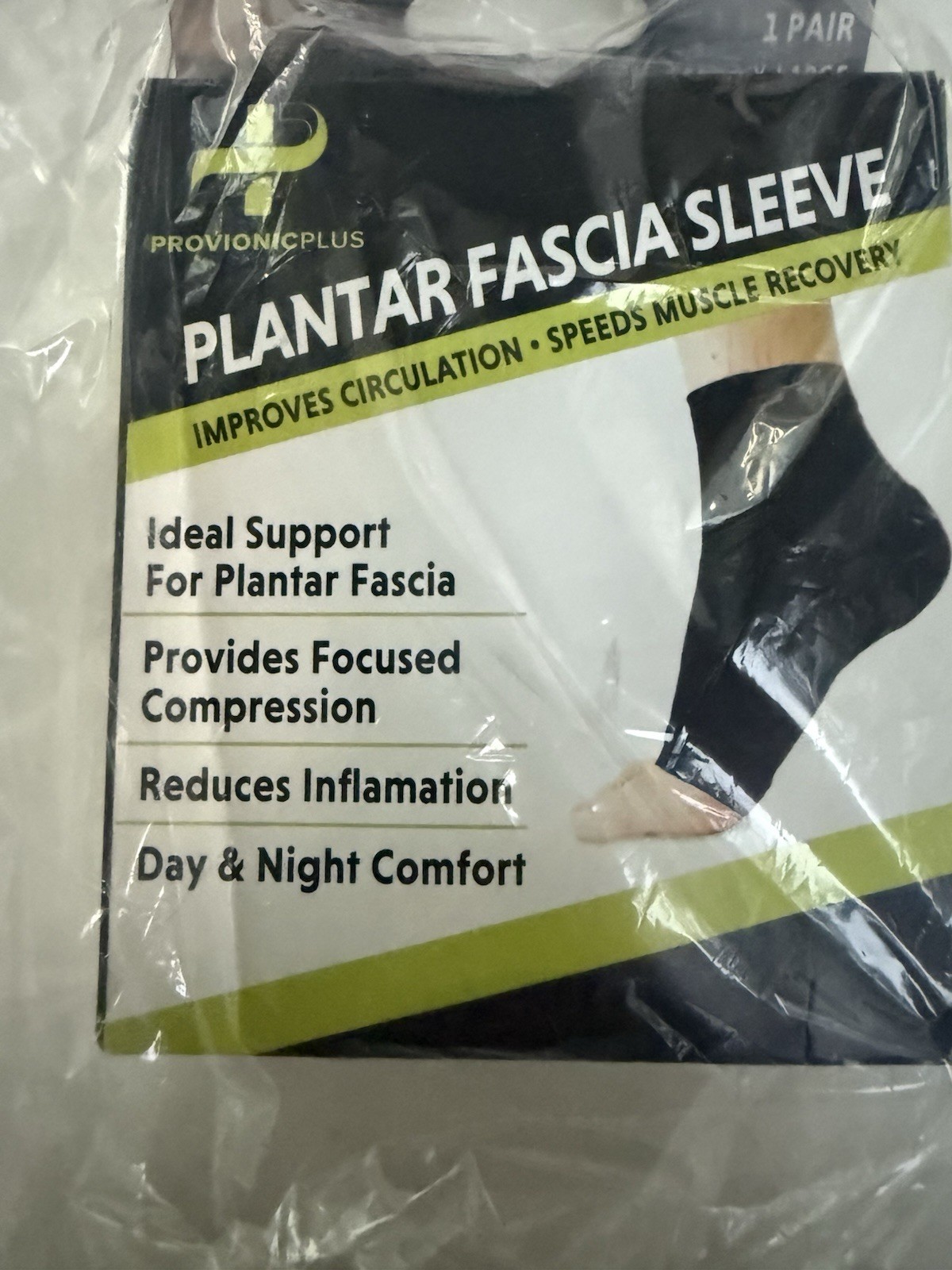 Provionicplus Plantar Fascia Sleeve Size Large/X-Large 1 Pair