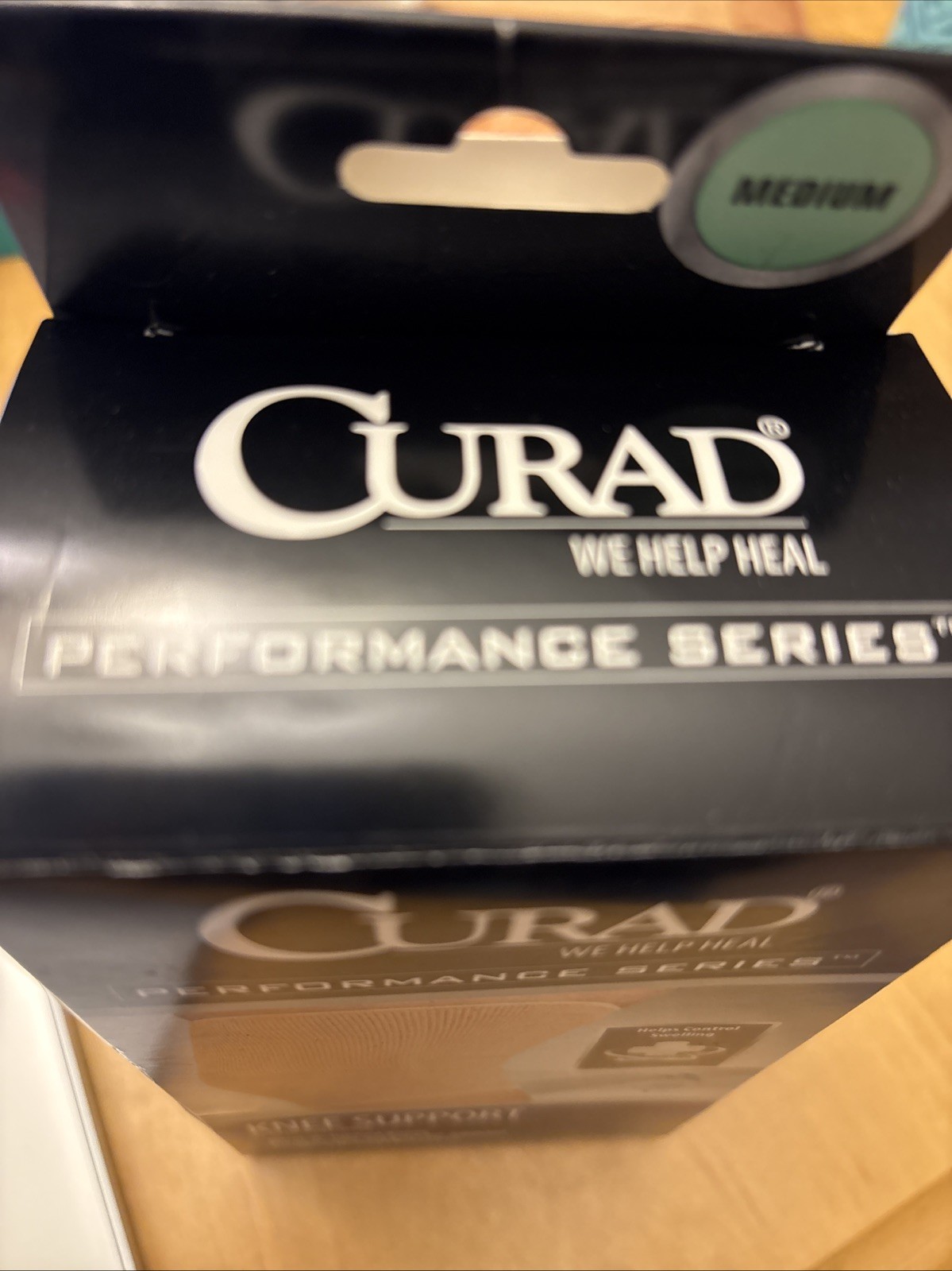 Curad Performance Series Elastic Pull-Over Knee Support, Medium, 1 ea