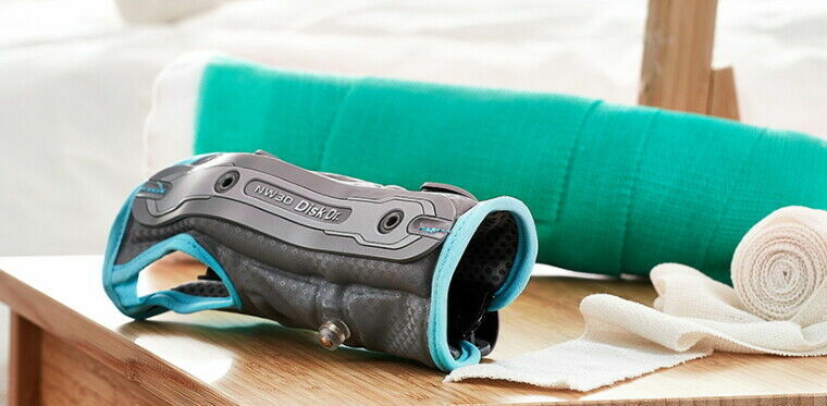 Disk Dr NW30 Wrist Guard Direct 4-Way Compression 3Frame Ari Pump Left 5~6″ Blue