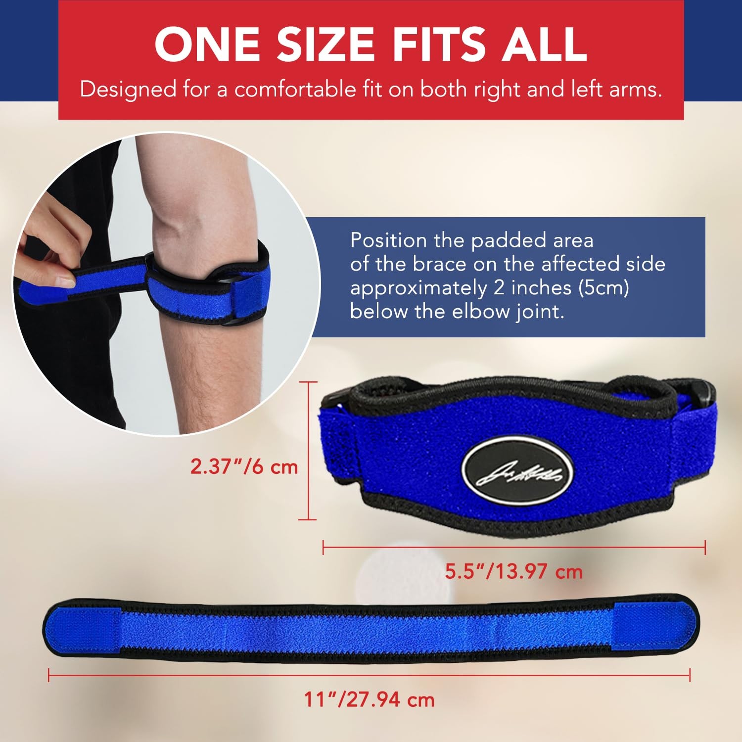 Doctor Developed Tennis Elbow Brace – Durable Tennis Elbow Brace for Tendonit…