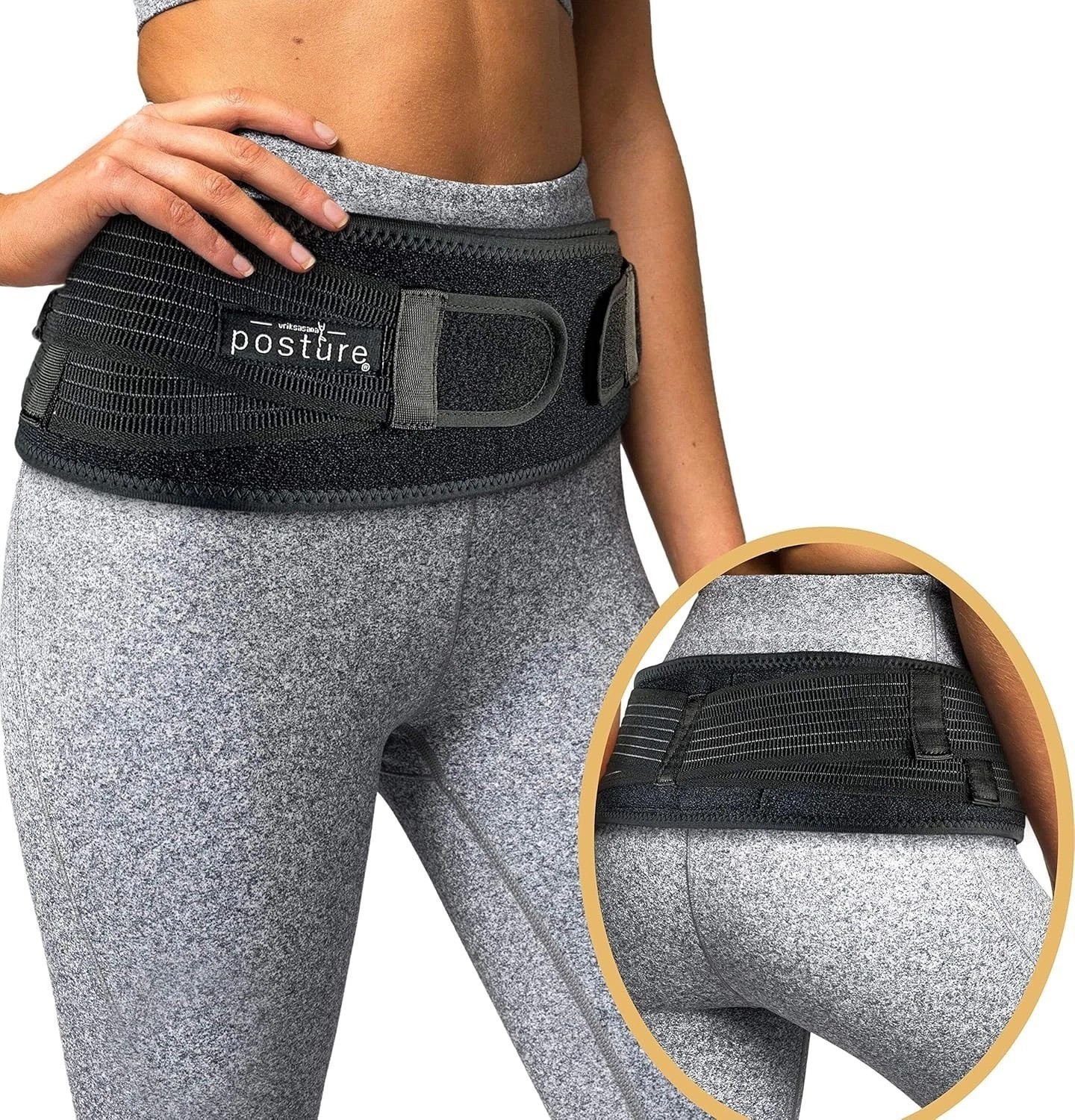 Trochanter Brace Sacroiliac Belt – Alleviates Sciatica and Lower Back Pain
