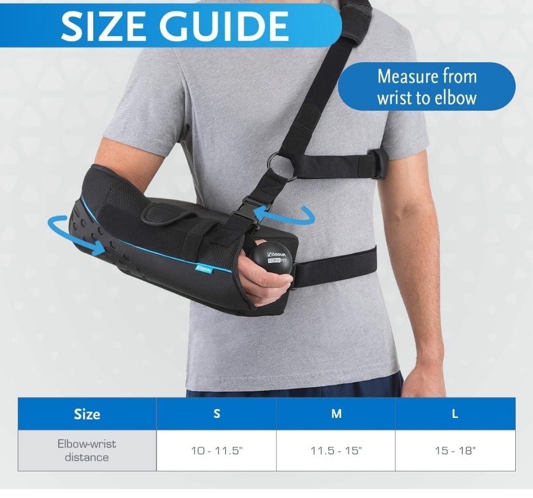 Össur Formfit Shoulder Brace Sling Only -Adjustable Support for Injury, recovery