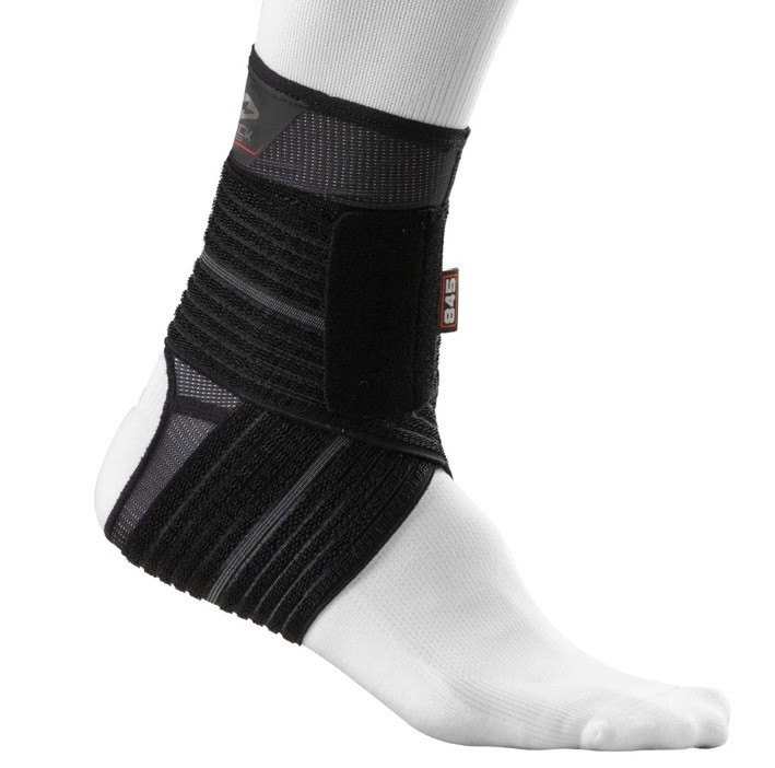 Ankle Sleeve with Compression Wrap Support Black Medium New Free Shipping