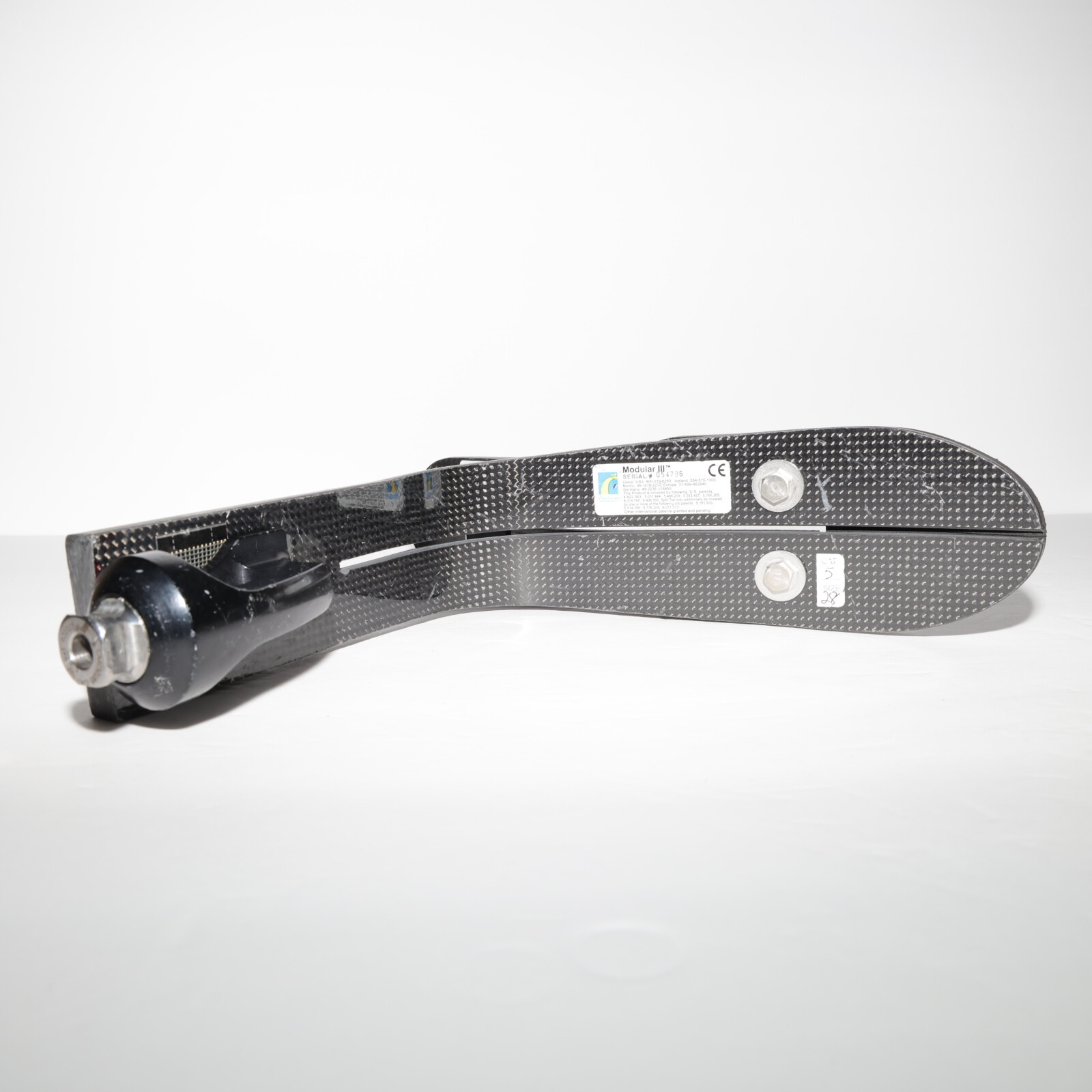 OSSUR MODULAR III 3 PROSTHETIC HIGH PROFILE FOOT Sz 28 CAT 5 CARBON LIGHTWEIGHT